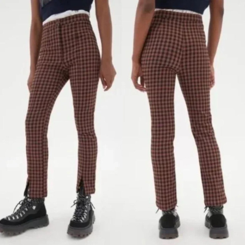 Urban Outfitters Tessa Plaid Notched Pants‎ size 4